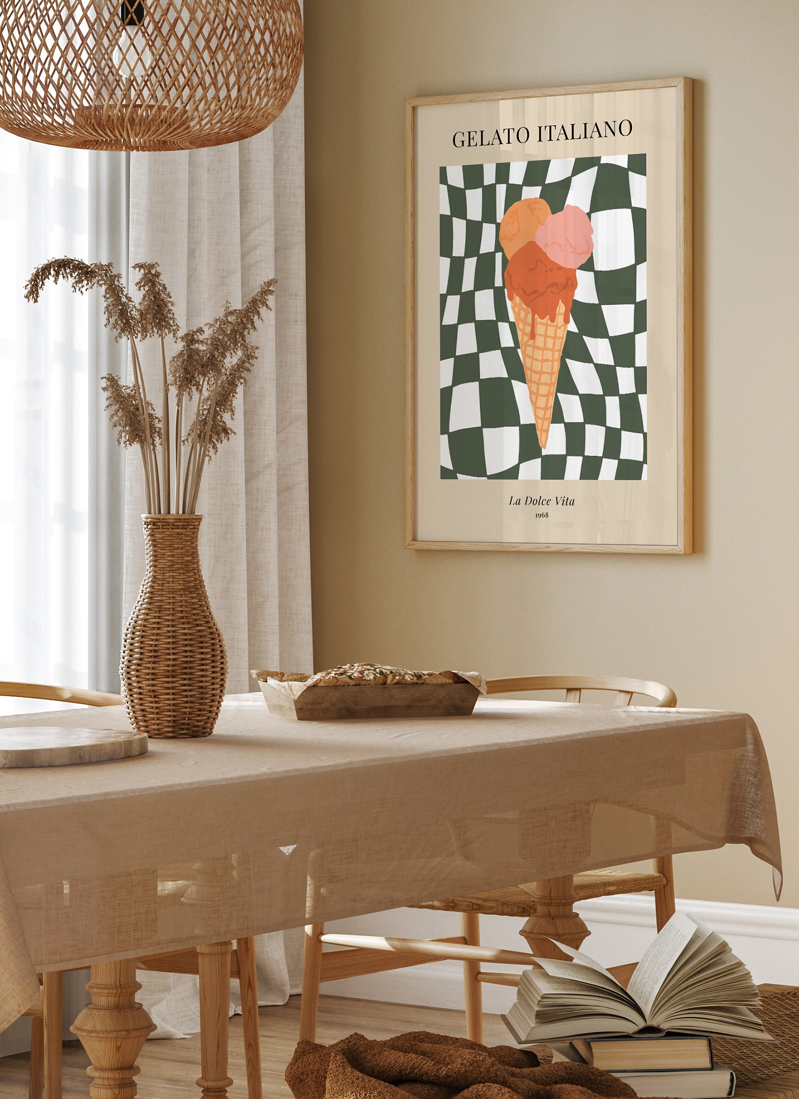 Plakat Gelato italiano bez ramy - obrazek 2