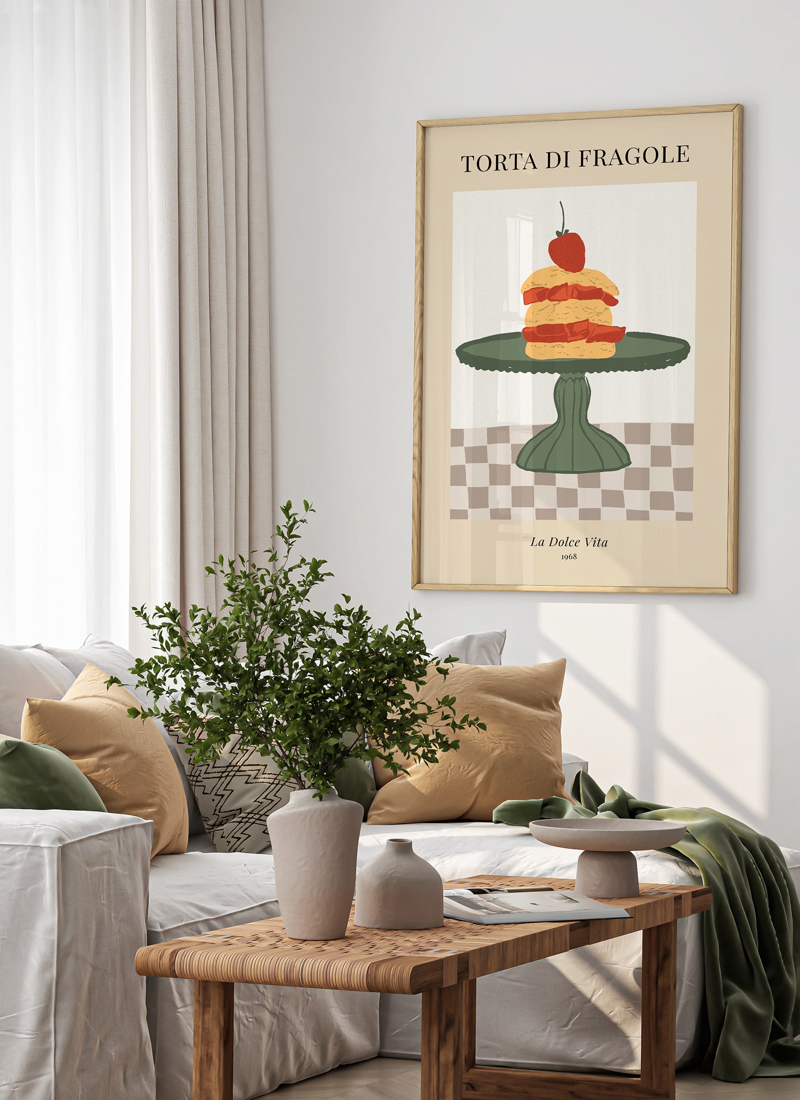 Plakat Torcik truskawkowy bez ramy - obrazek 2