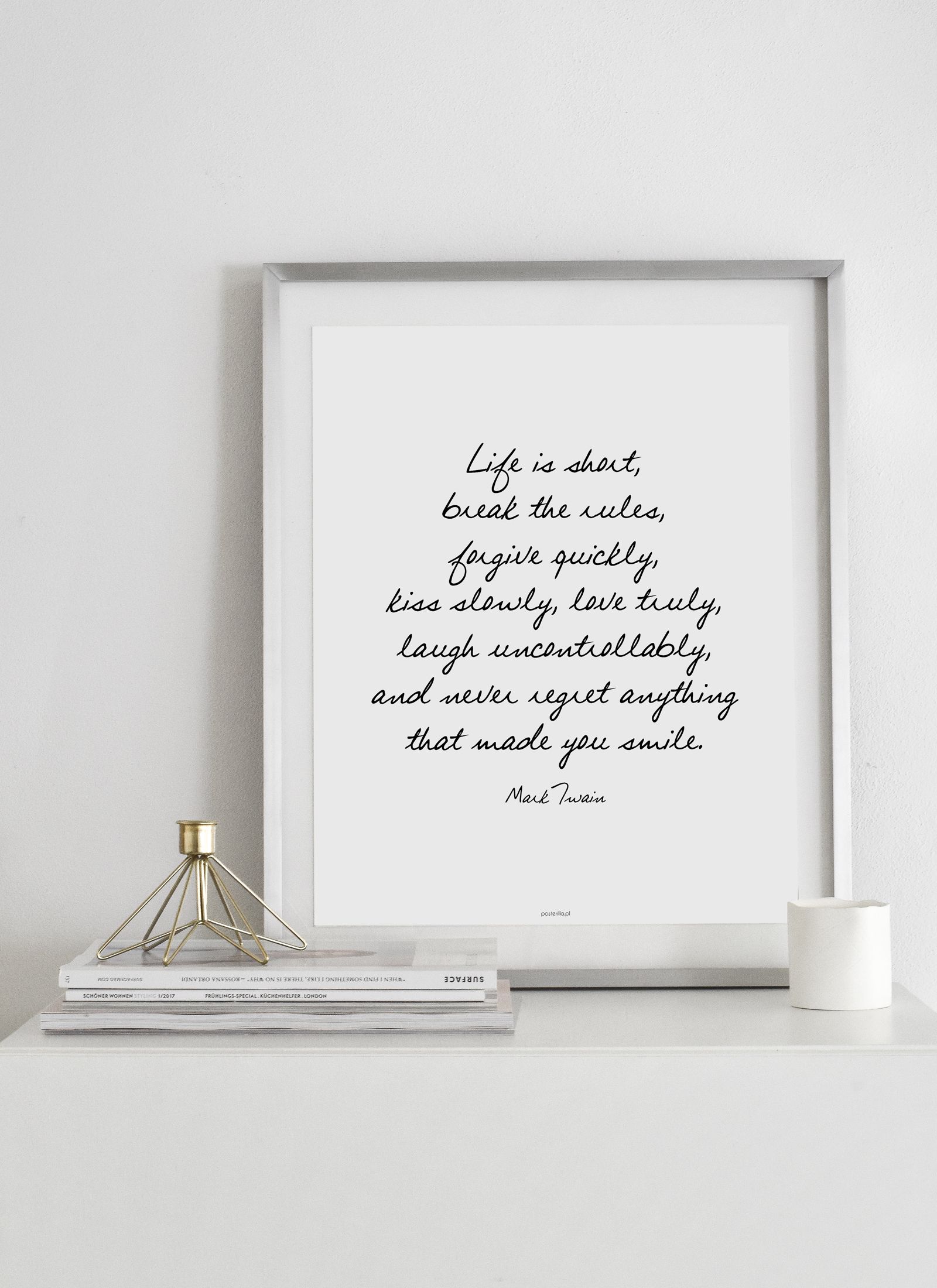 Plakat Never regret bez ramy - obrazek 2