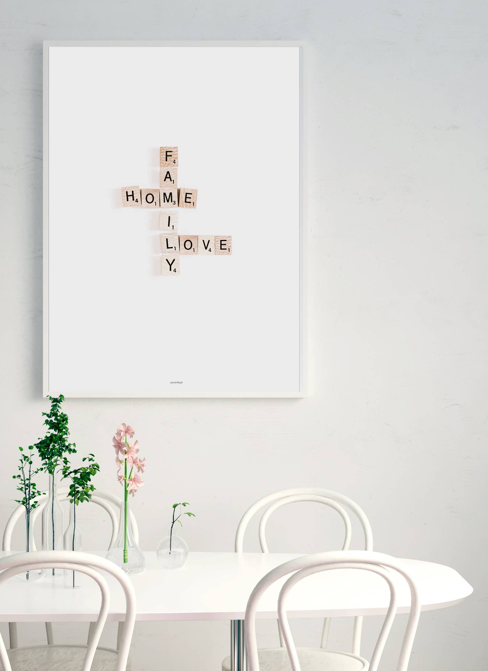 Plakat Family home love bez ramy - obrazek 2