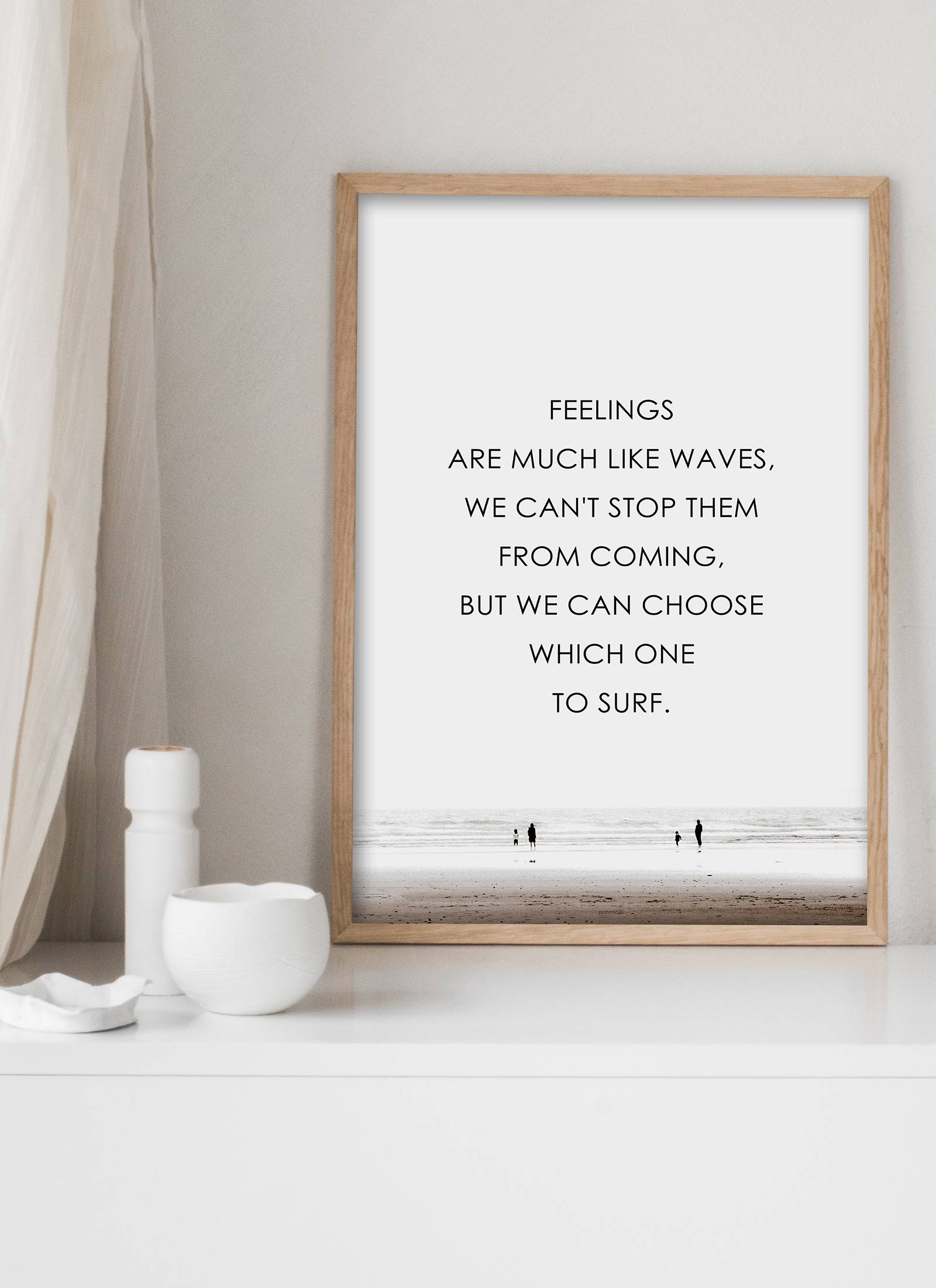 Plakat Feelings are like waves bez ramy - obrazek 2