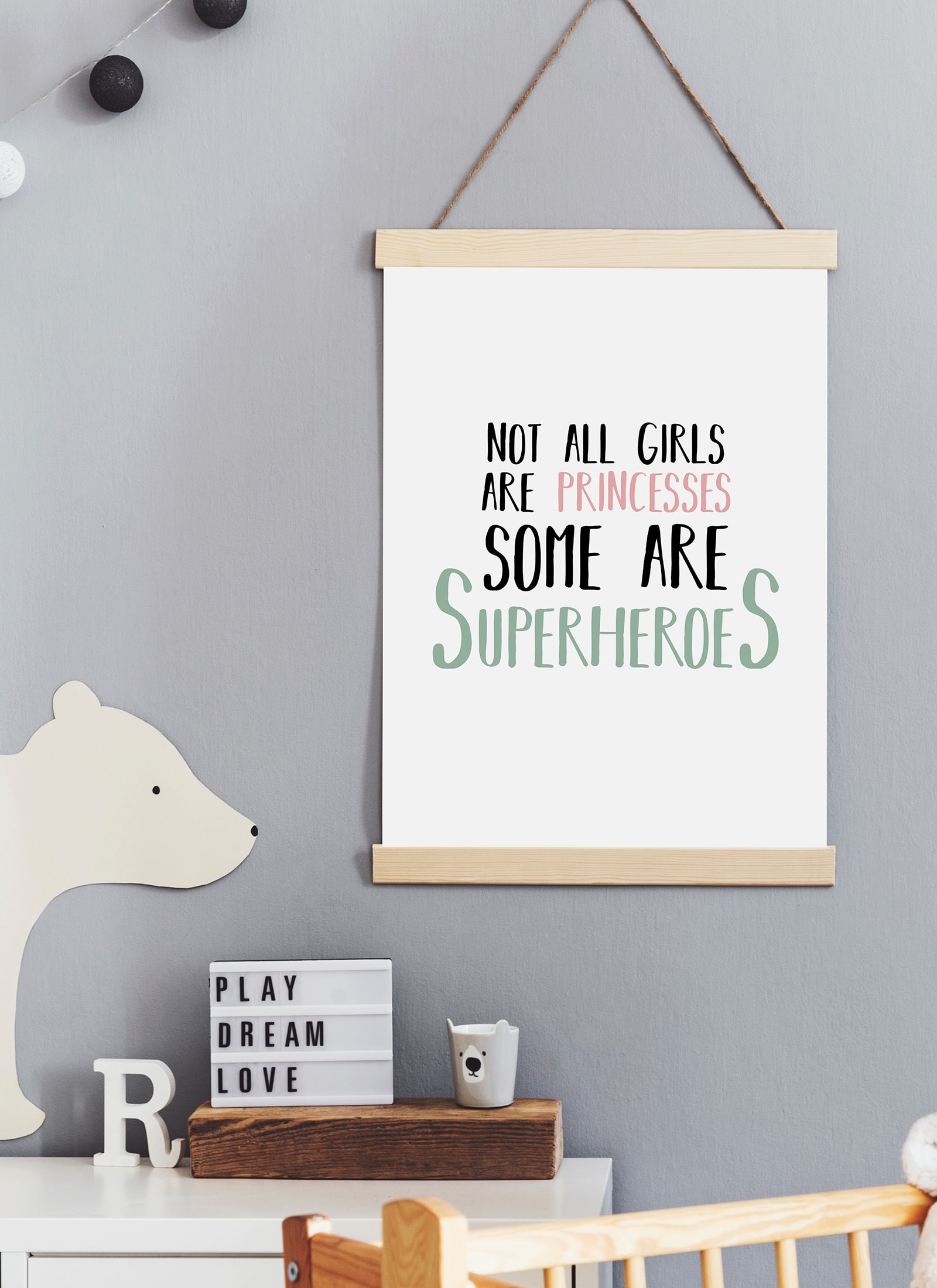 Plakat Girls superheroes bez ramy - obrazek 2