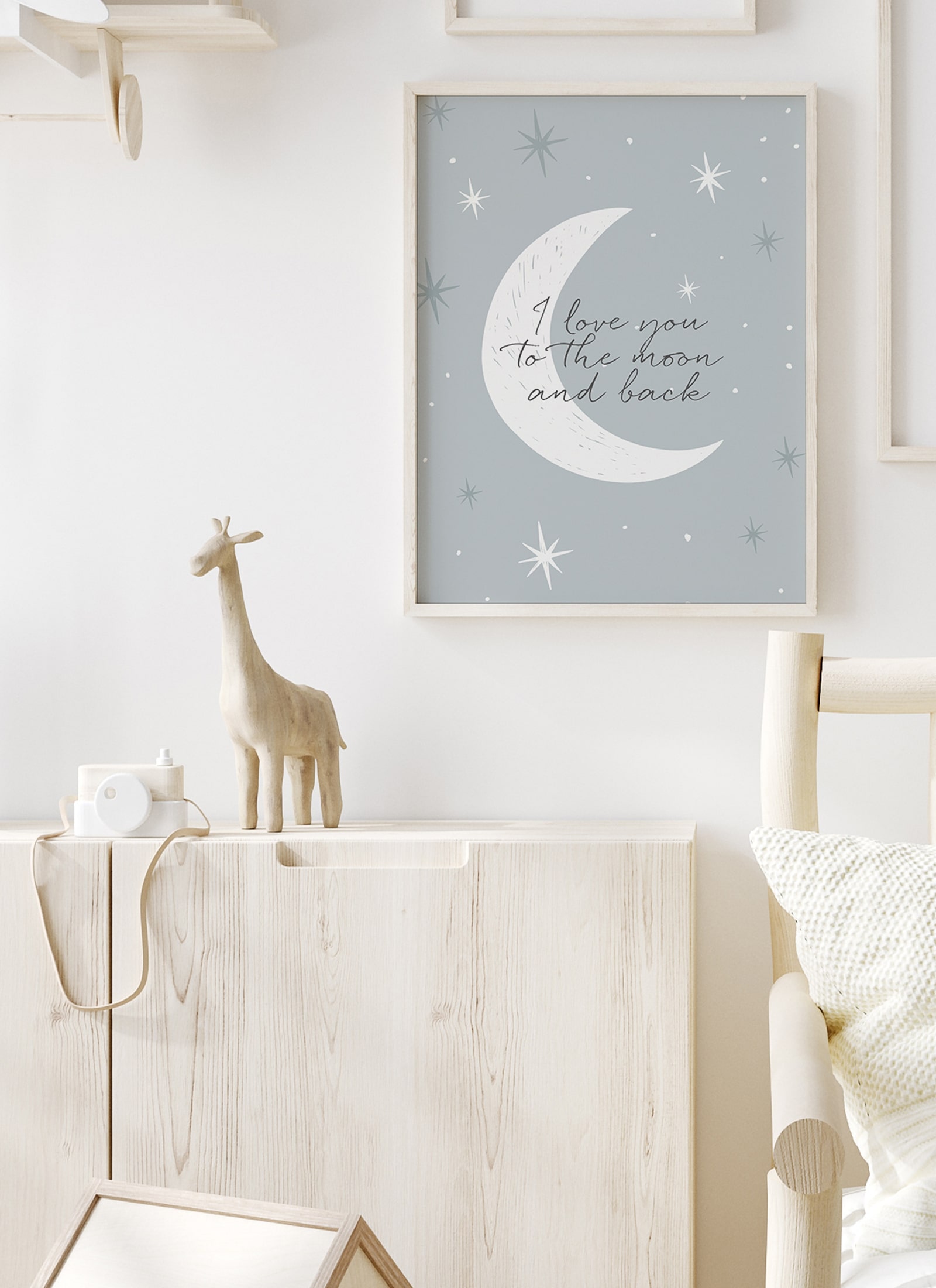 Plakat To the moon and back bez ramy - obrazek 2