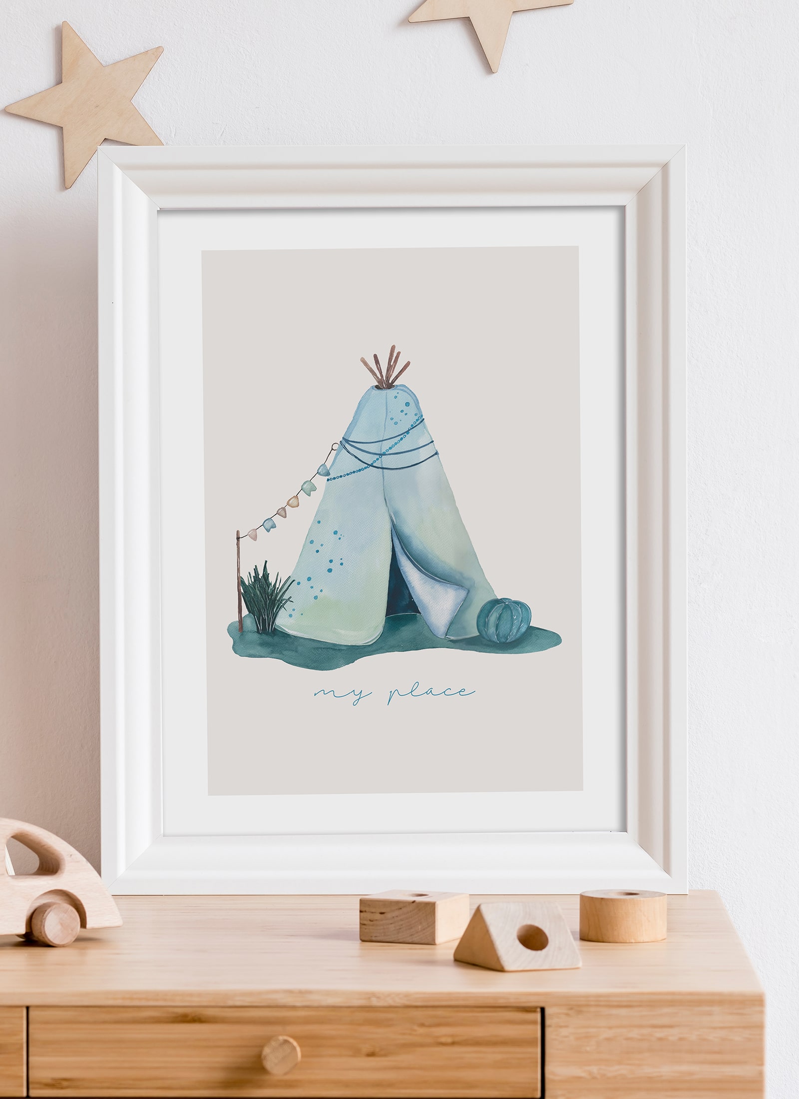 Plakat Tipi my place bez ramy - obrazek 2