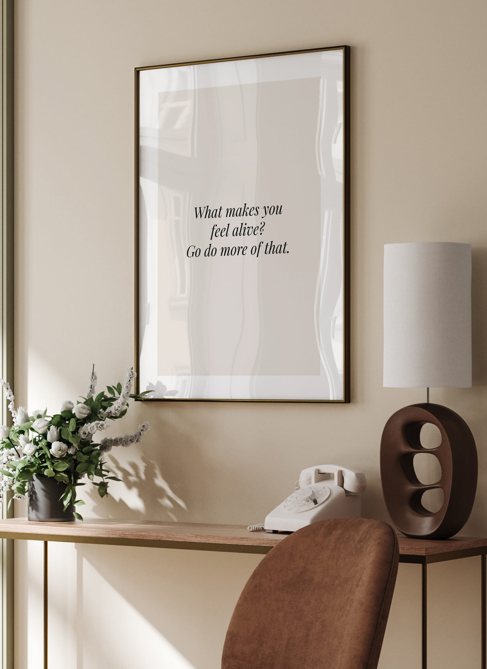 Plakat What makes you feel alive bez ramy - obrazek 2