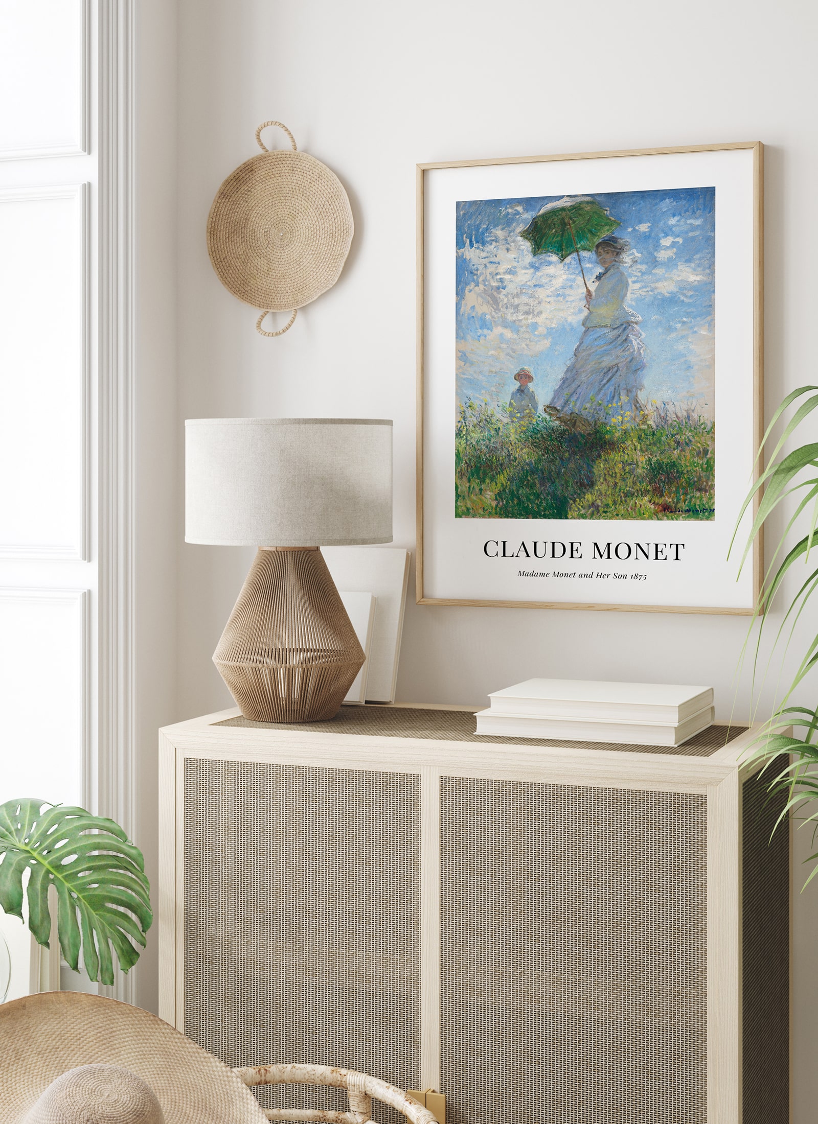 Plakat Claude Monet - Madame Monet and Her Son (1875) bez ramy - obrazek 2