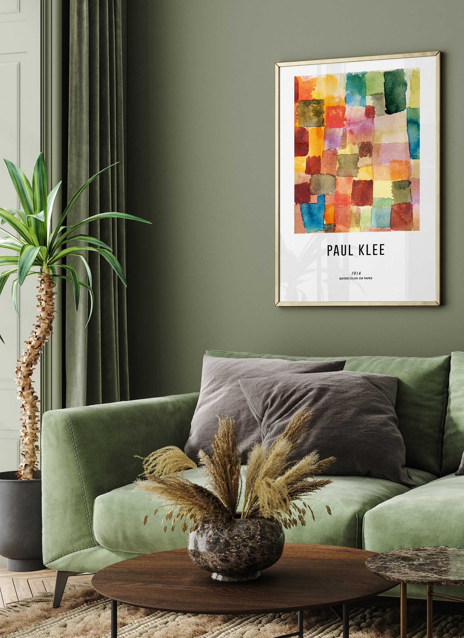 Plakat Paul Klee - Watercolor on paper (1914) bez ramy - obrazek 2
