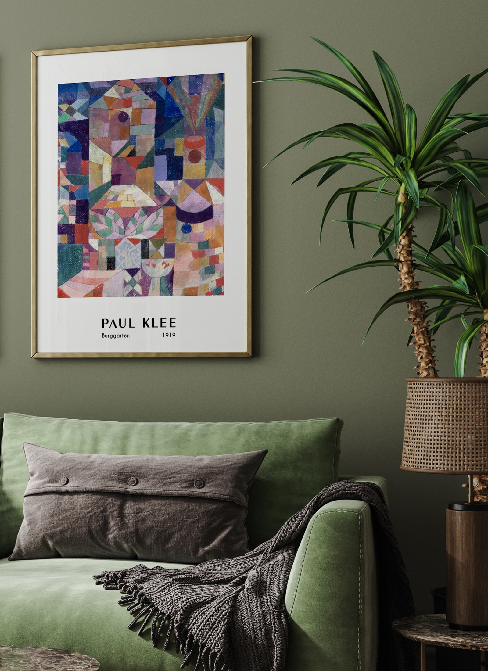 Plakat Paul Klee - Burggarten (1919) bez ramy - obrazek 2