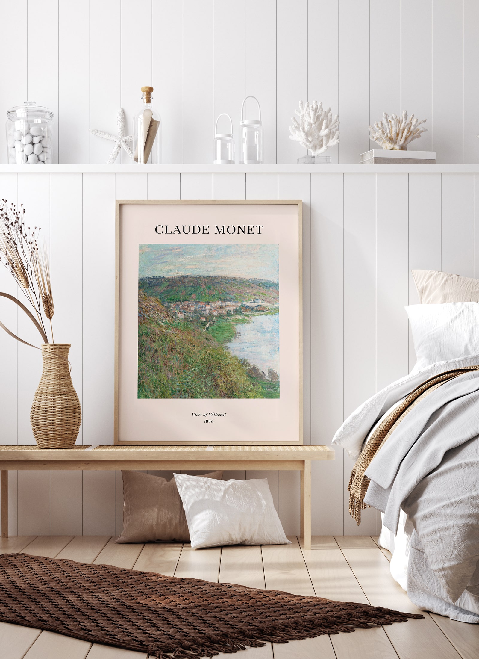 Plakat Claude Monet - View of Vétheuil (1880) bez ramy - obrazek 2