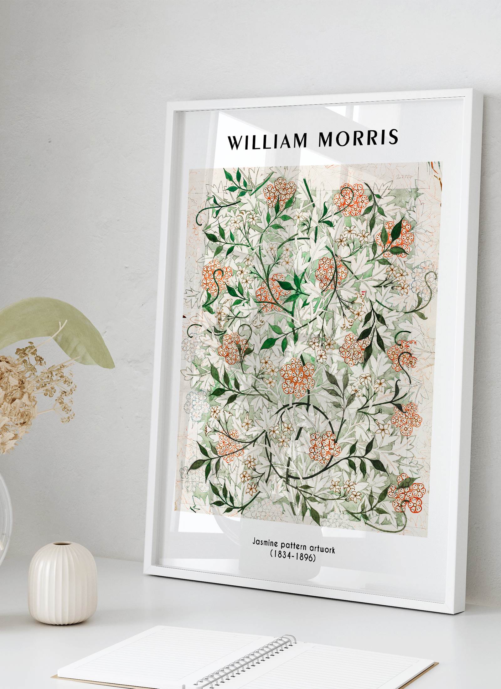 Plakat William Morris - Jasmine pattern artwork (1834-1896) bez ramy - obrazek 2