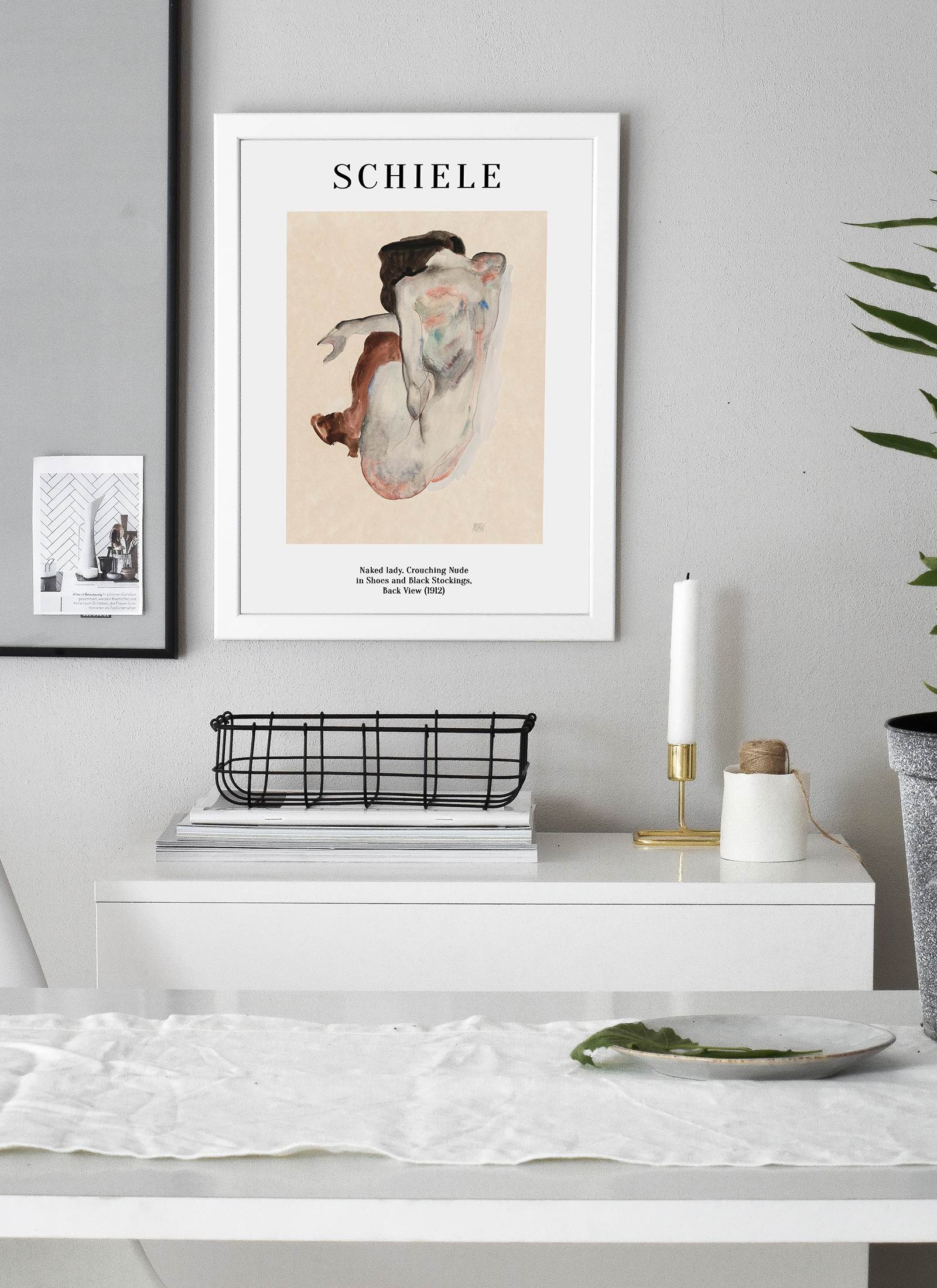 Plakat Egon Schiele - Naked lady (1912) bez ramy - obrazek 2