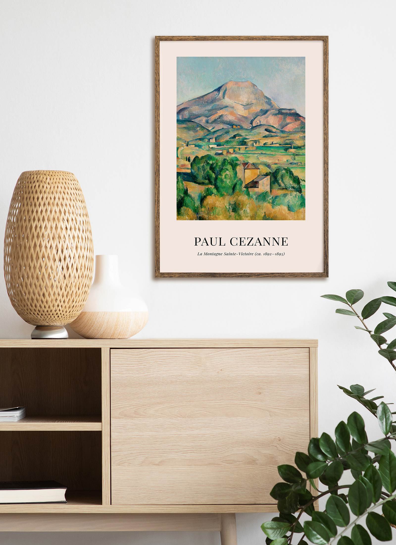 Plakat Paul Cezanne - La Montagne Sainte - Victoire (ca. 1892-1895) bez ramy - obrazek 2