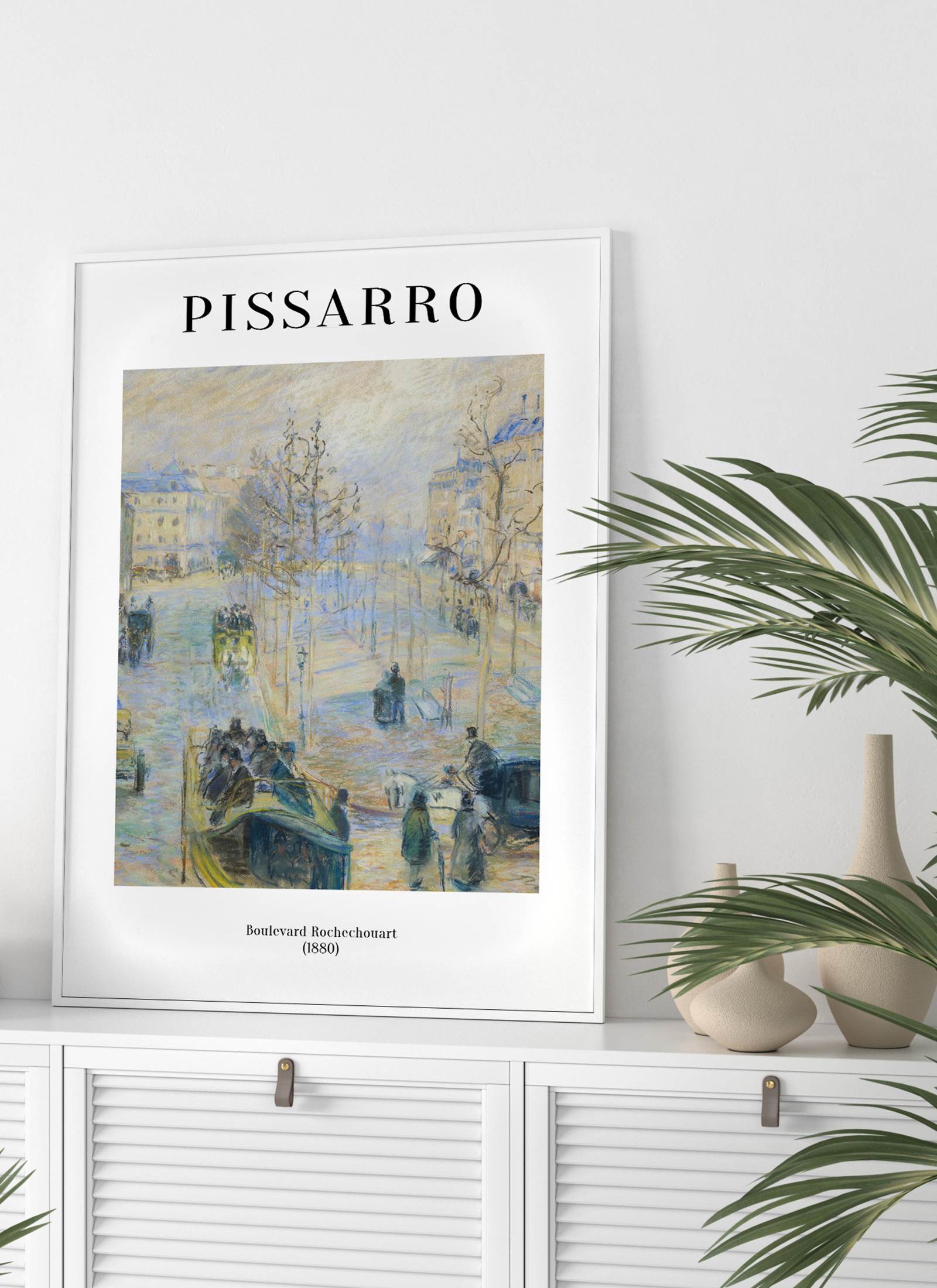Plakat Pissarro - Boulevard Rochechouart (1880) bez ramy - obrazek 2