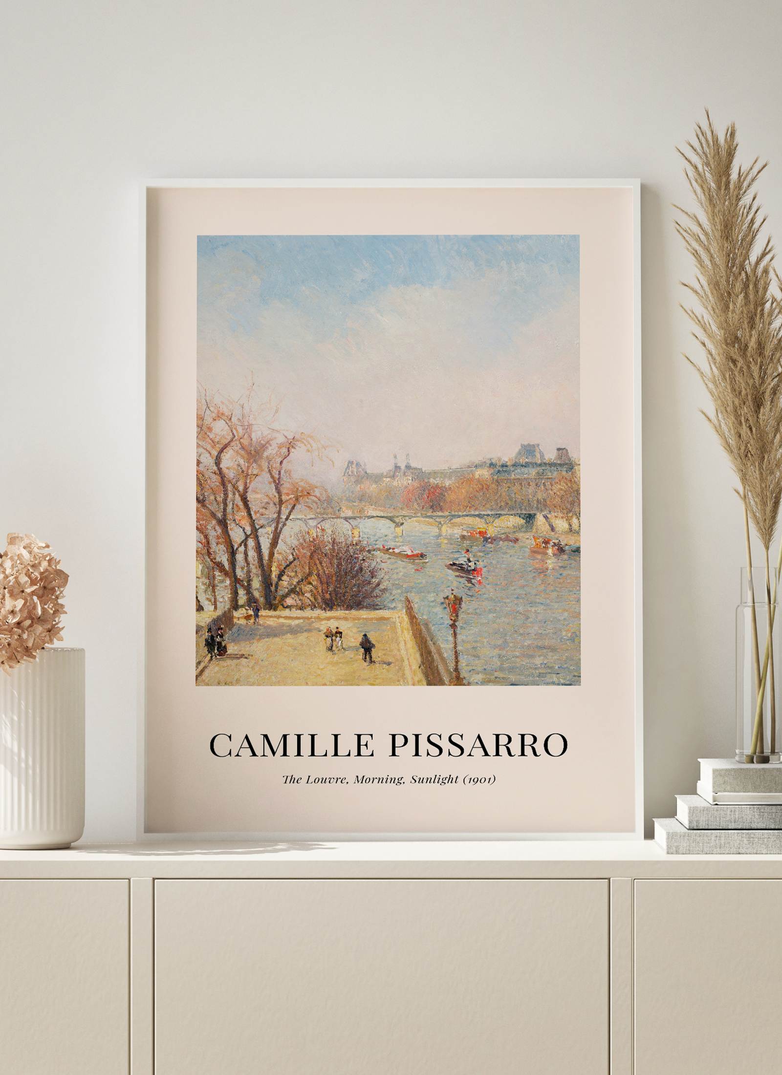 Plakat Camille Pissarro - The Louvre, Morning, Sunlight (1901) bez ramy - obrazek 2