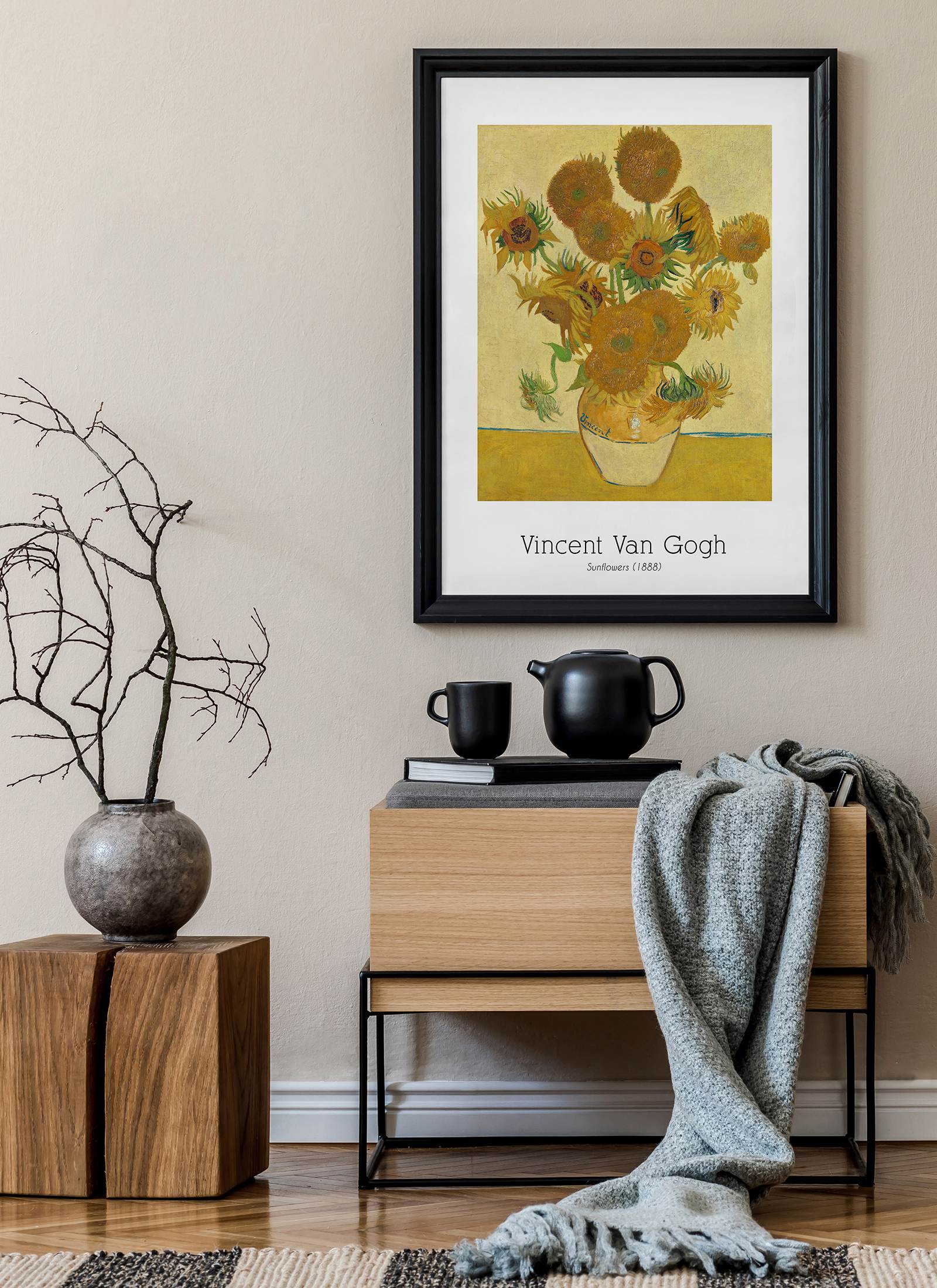 Plakat Vincent Van Gogh - Sunflowers (1888) bez ramy - obrazek 2